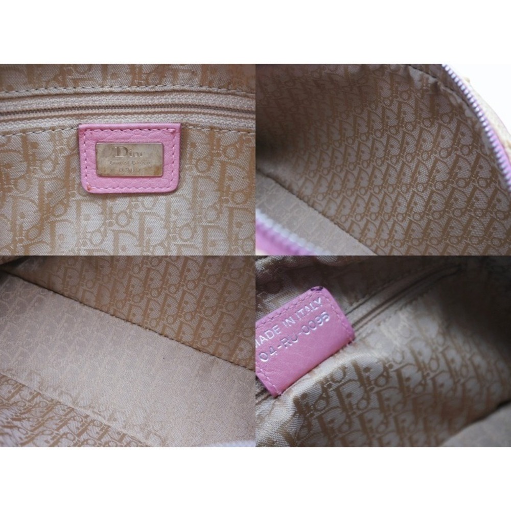 Very Dior Galliano era limited edition Boston straw leather embroidery jewels - Picture 8 of 8